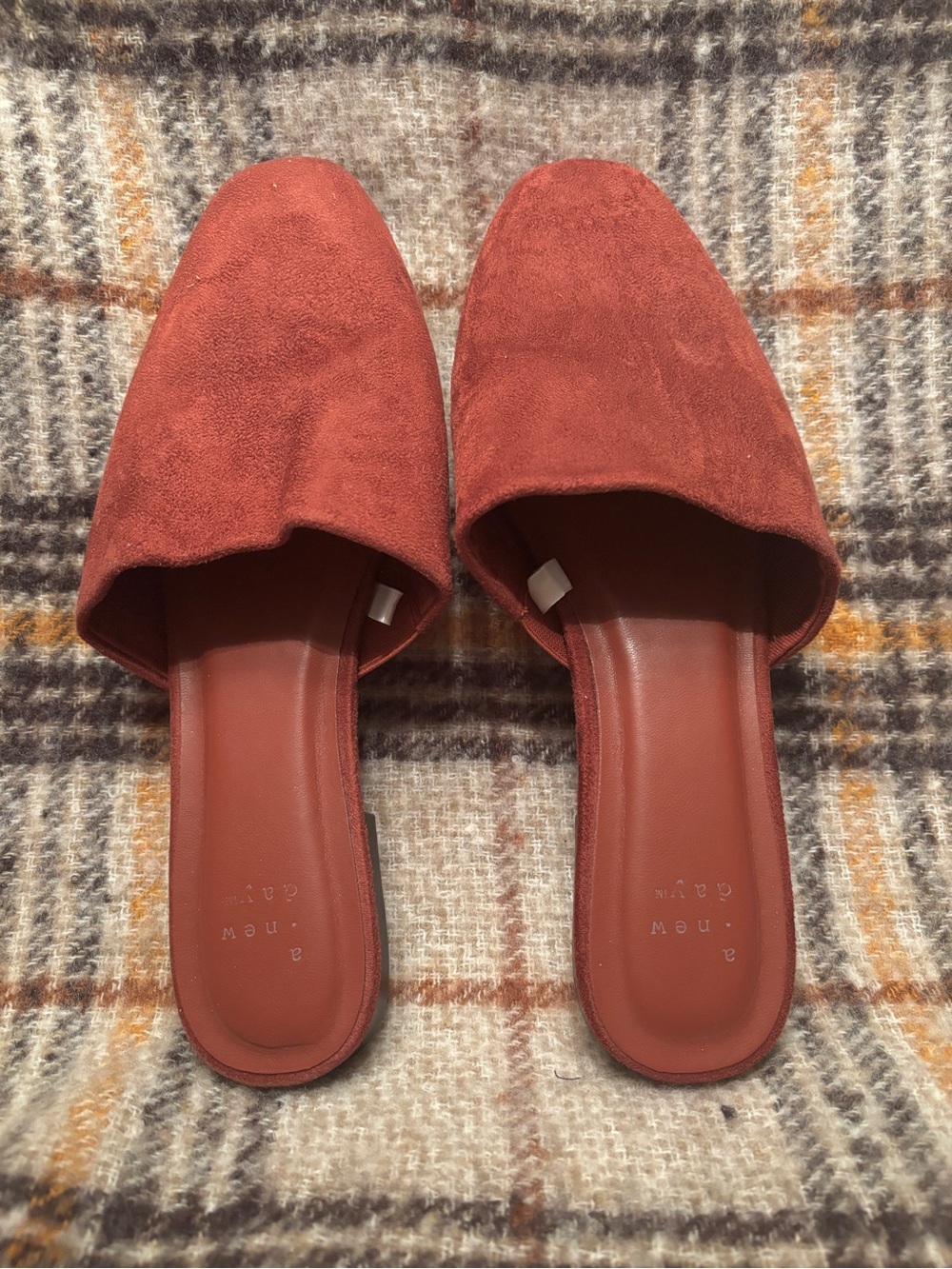a new day Suede Slide Mules in Rust